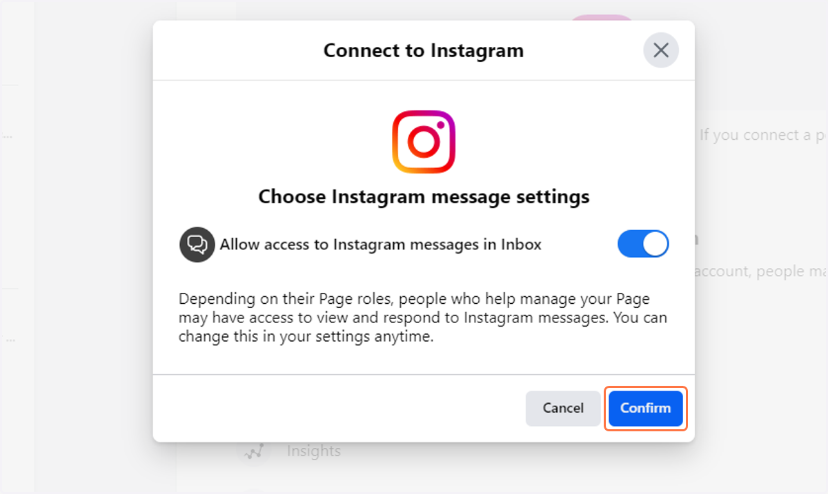 Click on Confirm