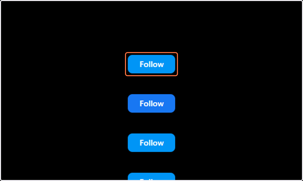 Follow 3-5 relevant profiles in the list provided