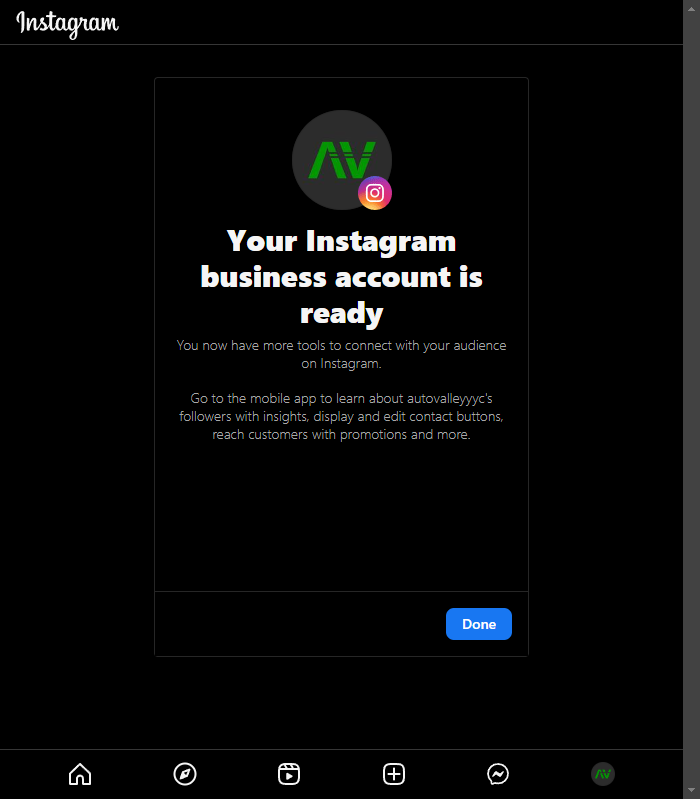 Click on Done