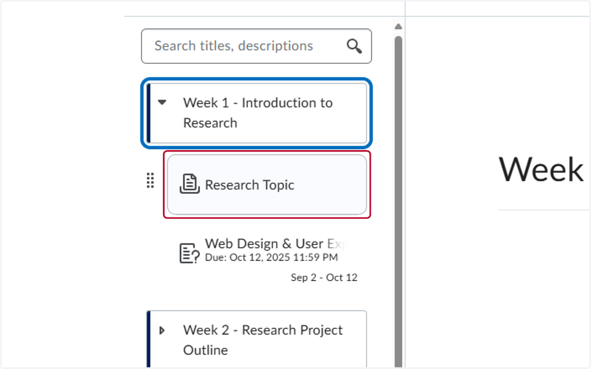 Locate the assignment in your class and click on the title