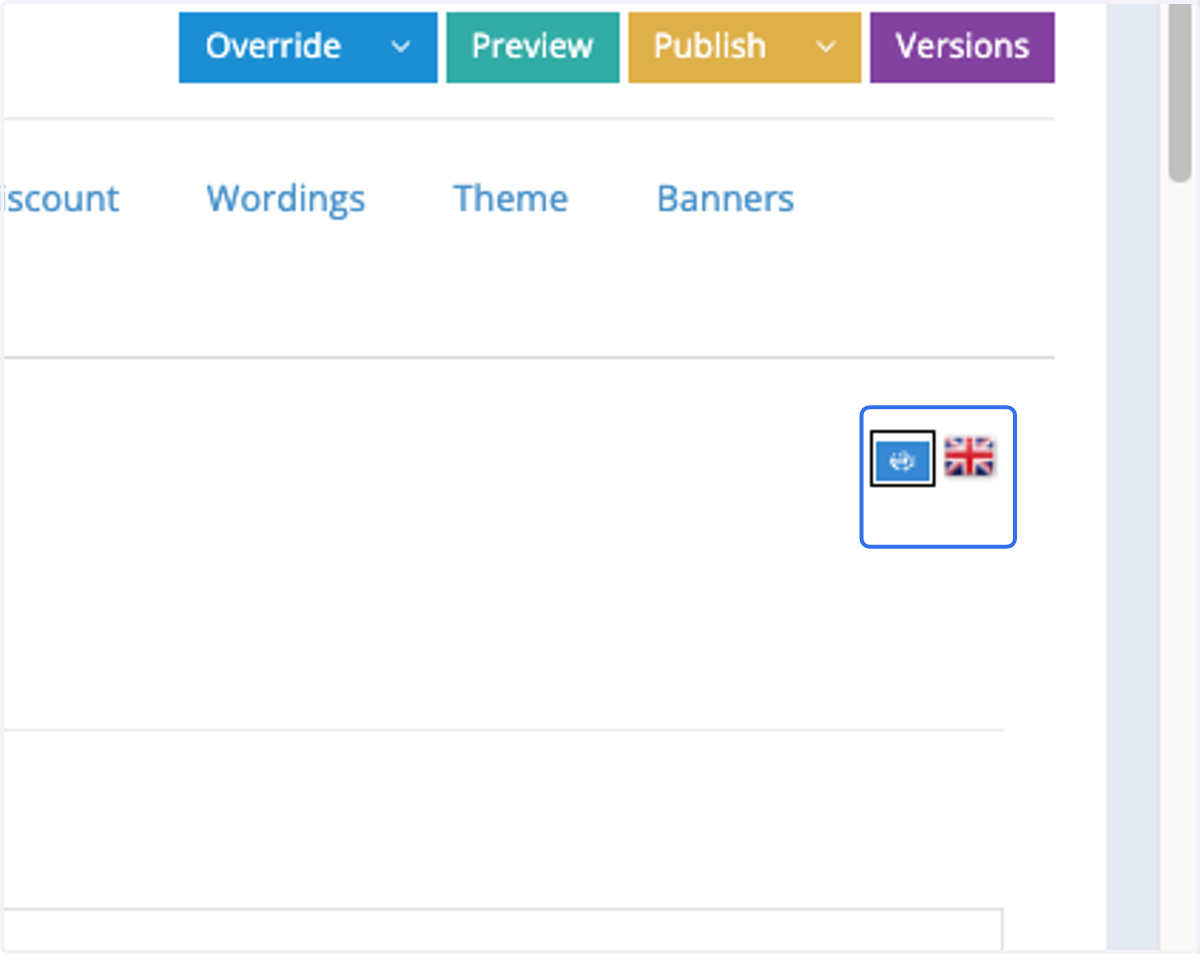 Proceed to edit the remaining languages, if applicable.