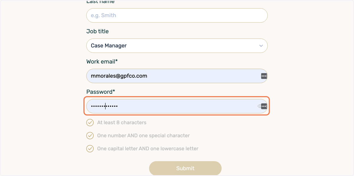 Select a Password