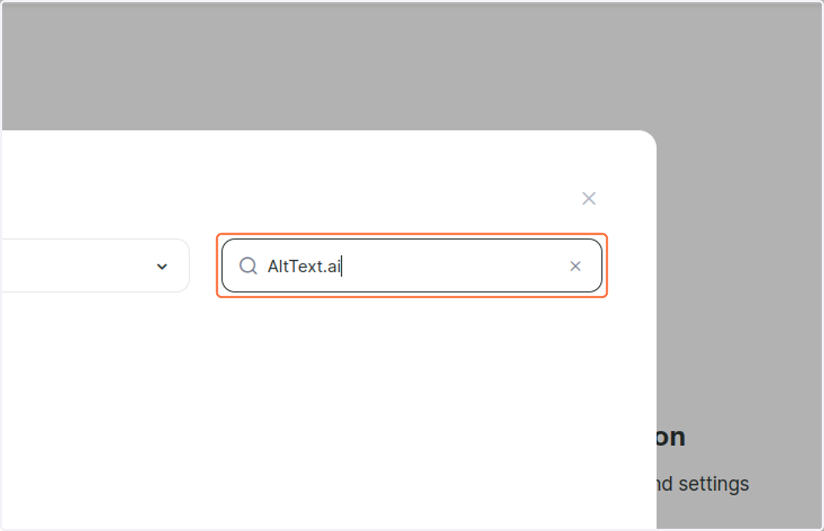 Type "AltText.ai"