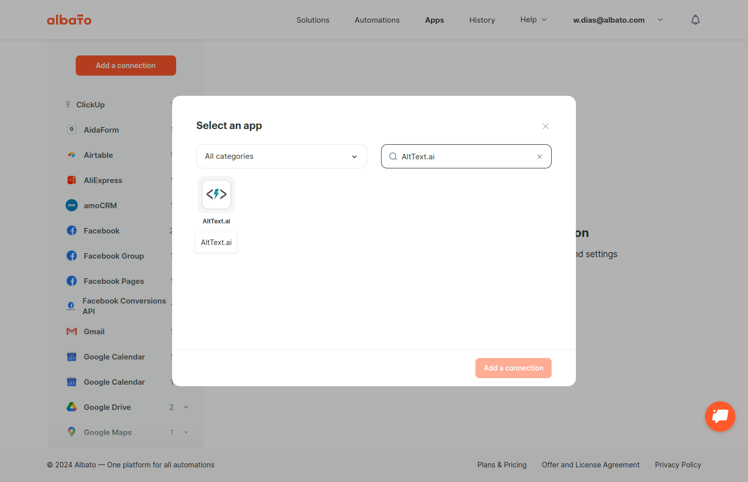 Click on AltText.ai