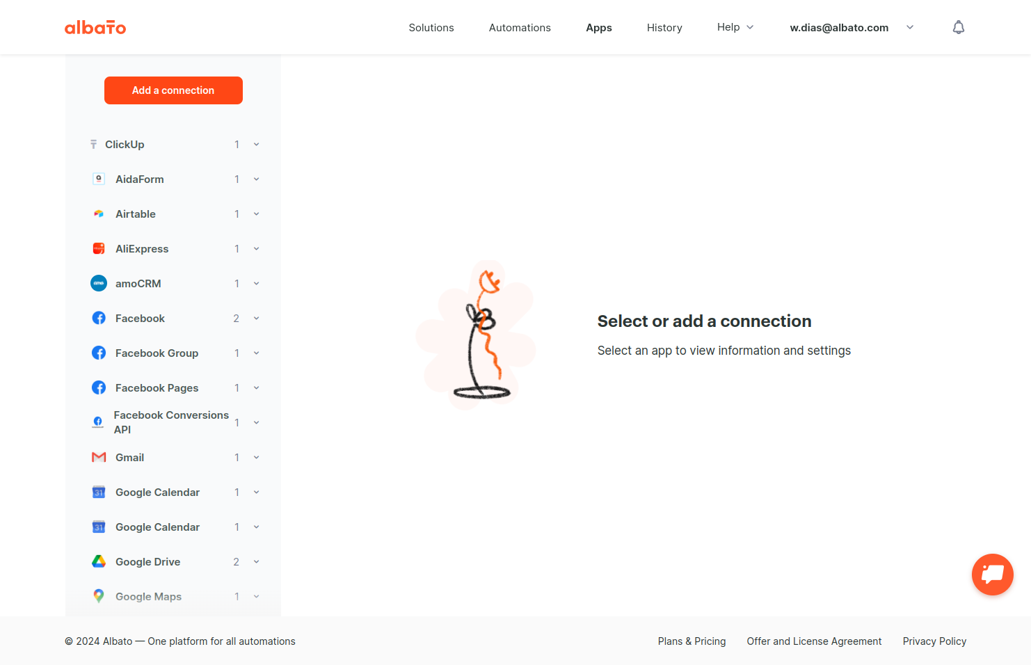 Click on Add a connection