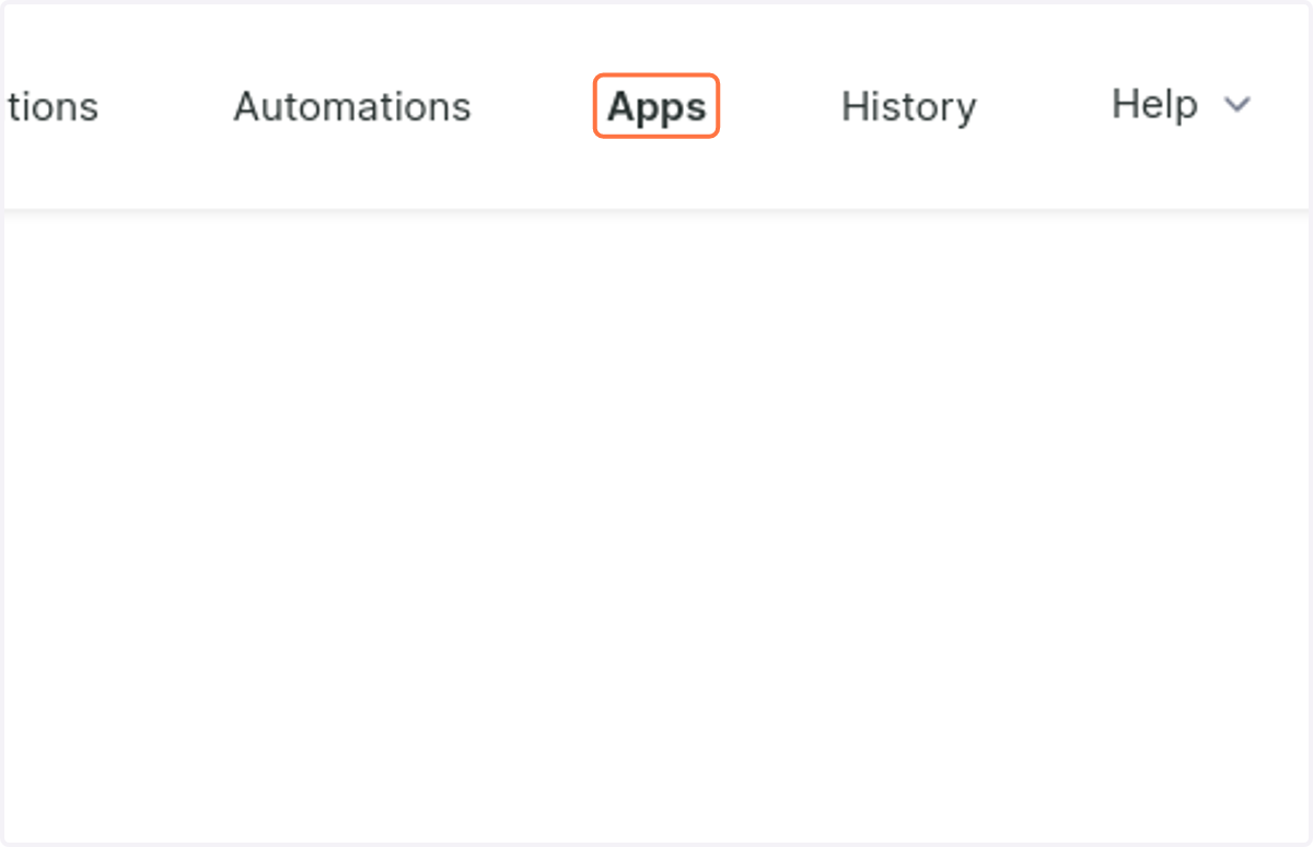 Click on Apps