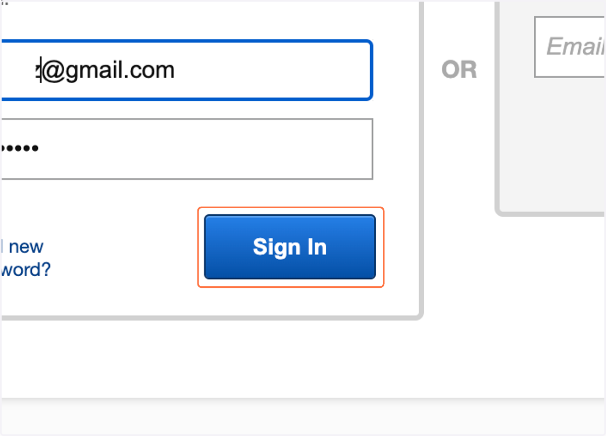 Click "sign in."