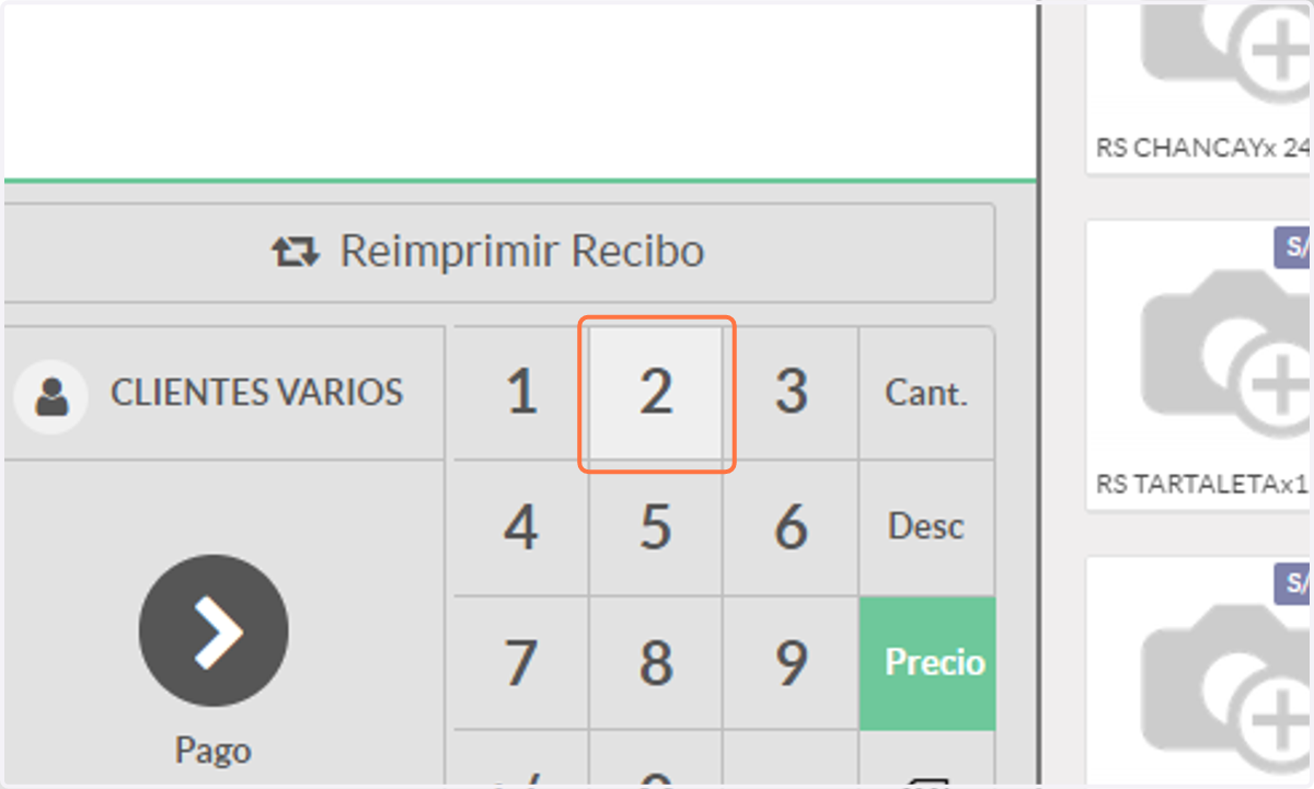 Permite cambiar el precio a 2 ya que este usuarios si cuenta con el acceso para poder modificar el precio.