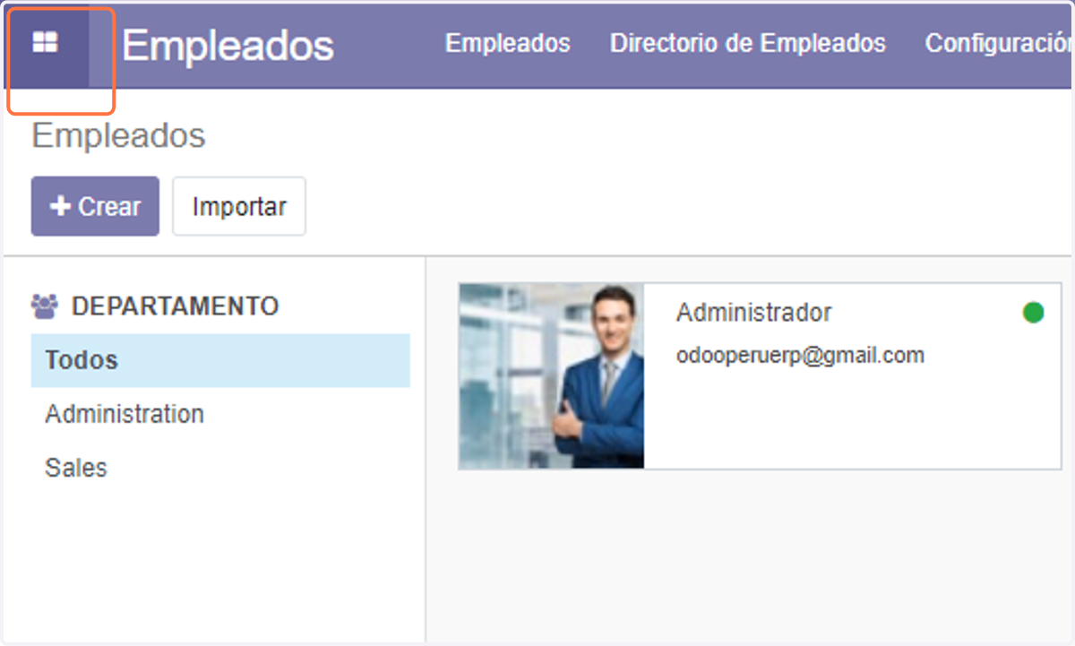 Regresamos a la pantalla principal
