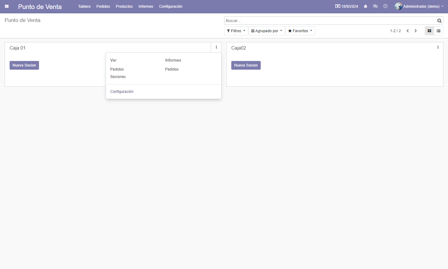 Click en Configuración