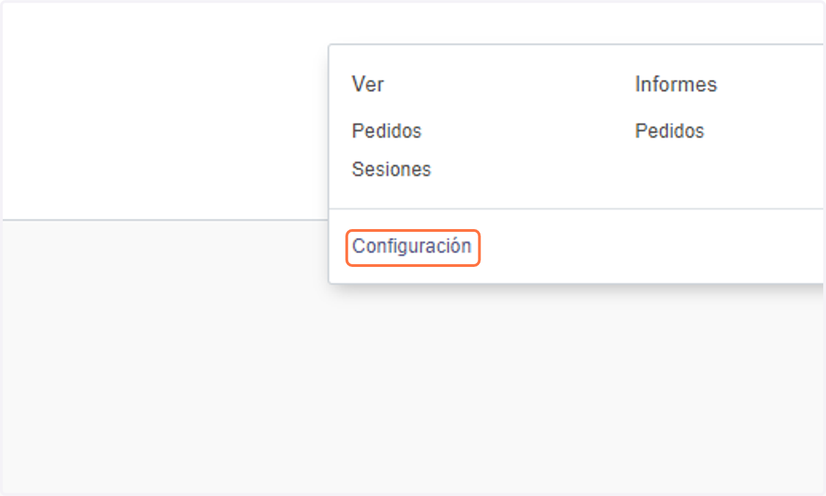 Click en Configuración