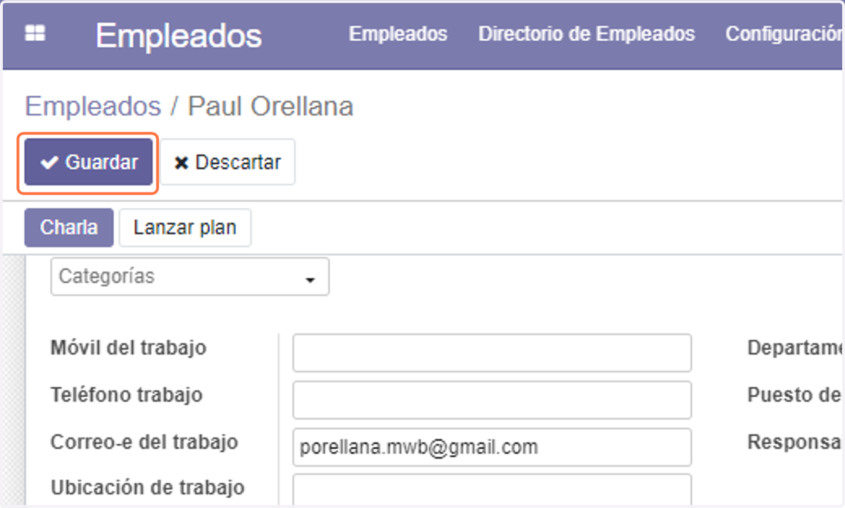 Click en Guardar