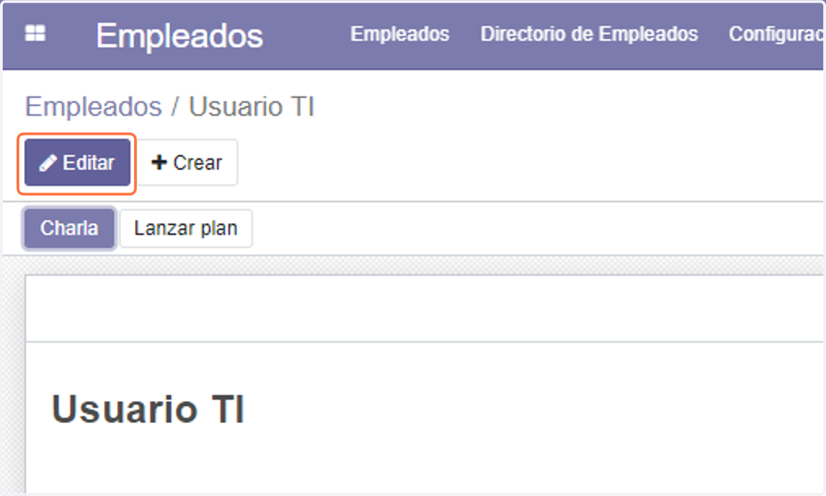 Click on Editar para seguir los mismo pasos explicados líneas arriba y terminamos con guardar los cambios.