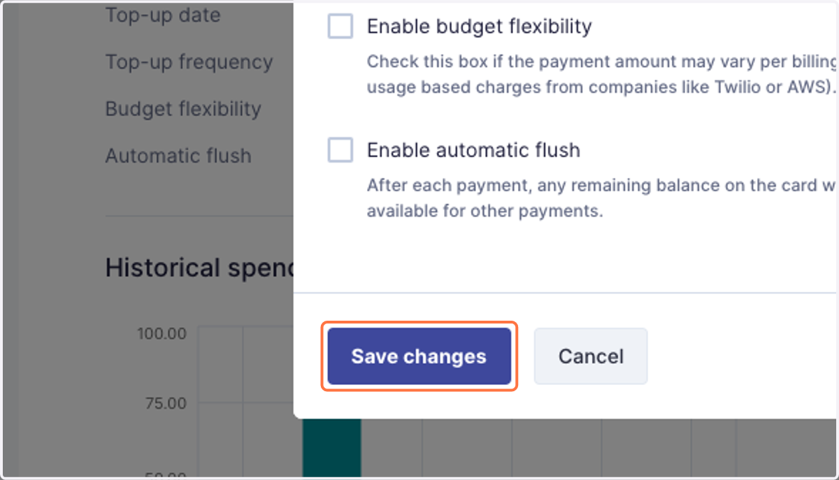 Click on Save changes