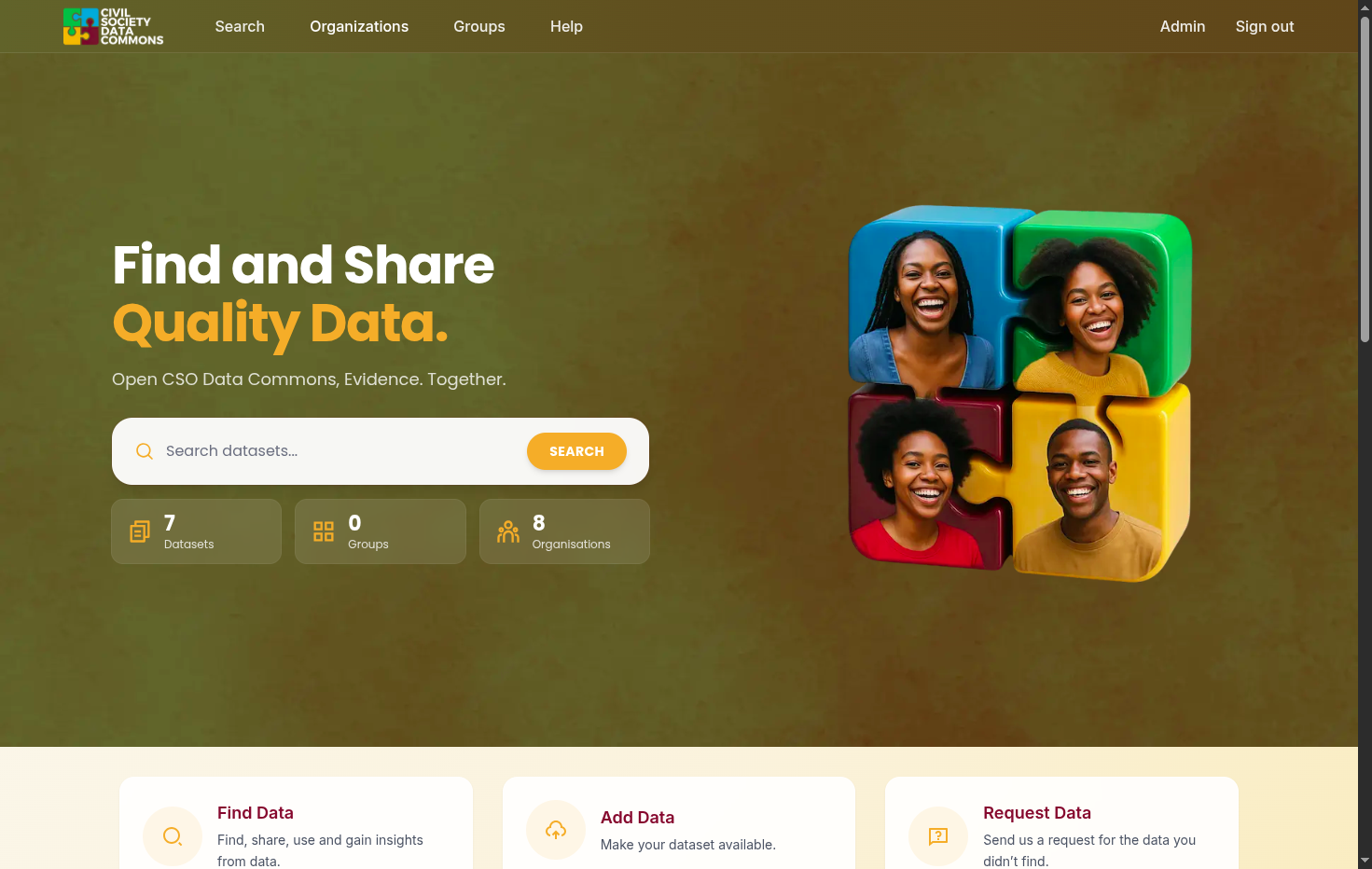 Click on Organizations