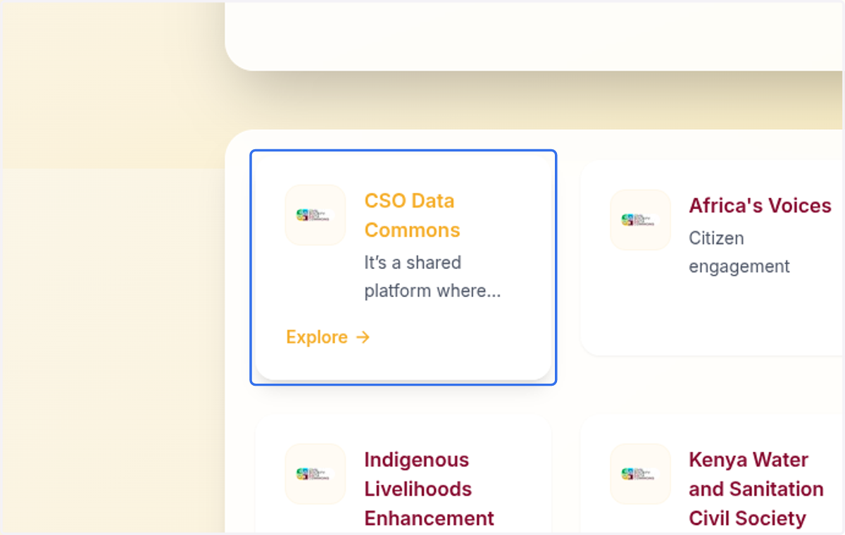 Click on your organization or you can simply search for the dataset…