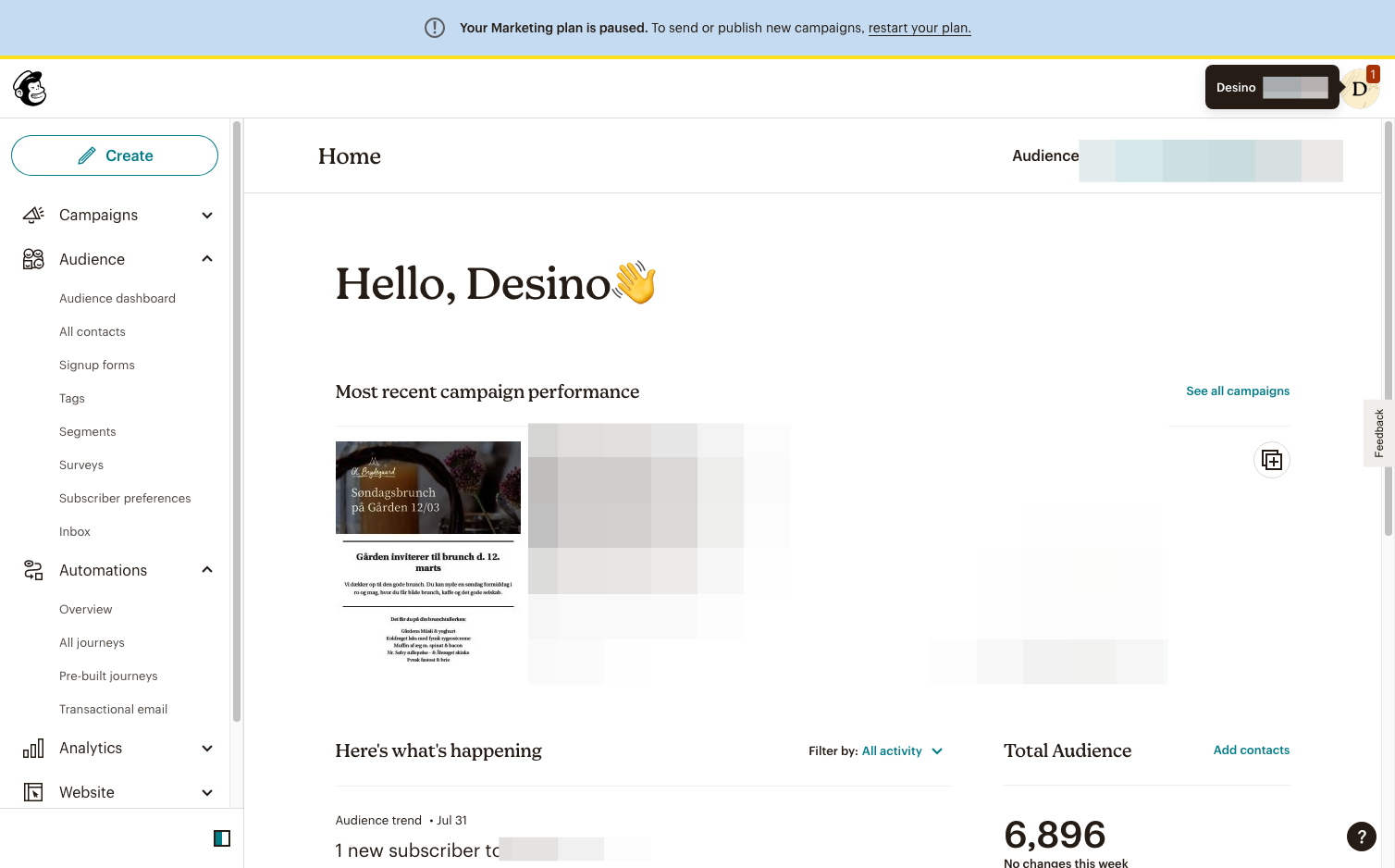 Click on account settings button