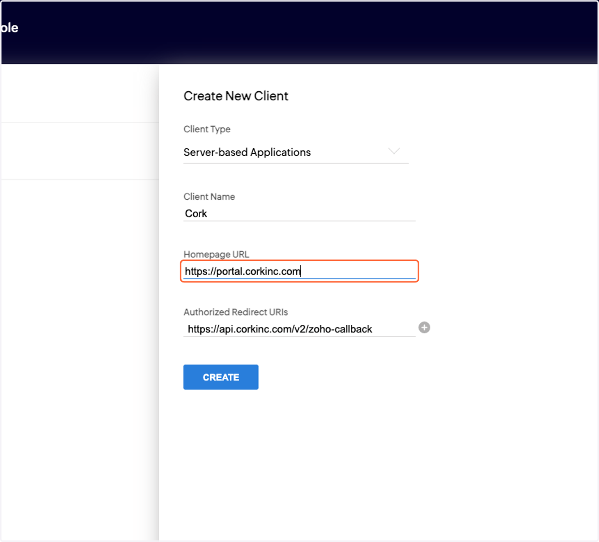 Type https://portal.corkinc.com
