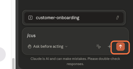 Use forwardslash command to manually trigger the shortcut then run