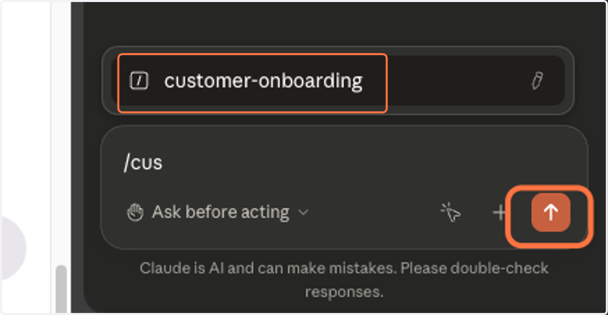 Use forwardslash command to manually trigger the shortcut then run