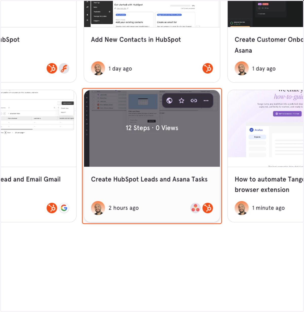 Click on your Tango you just created in your Tango library