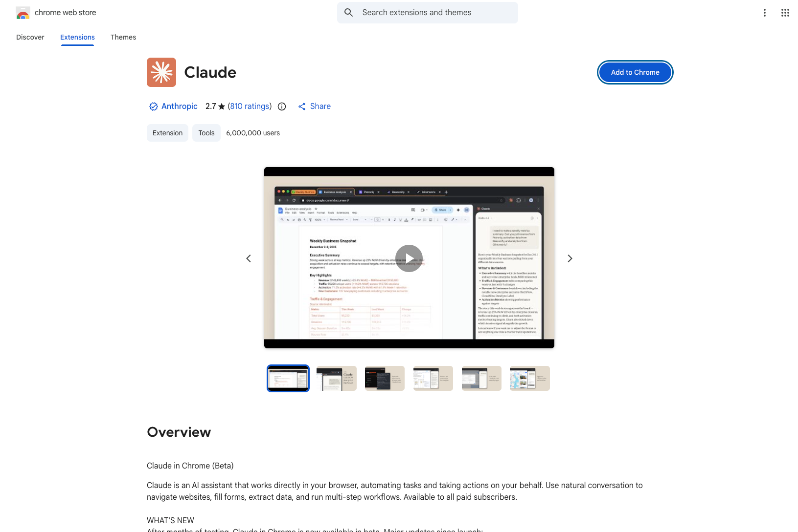 Install the Claude browser extension