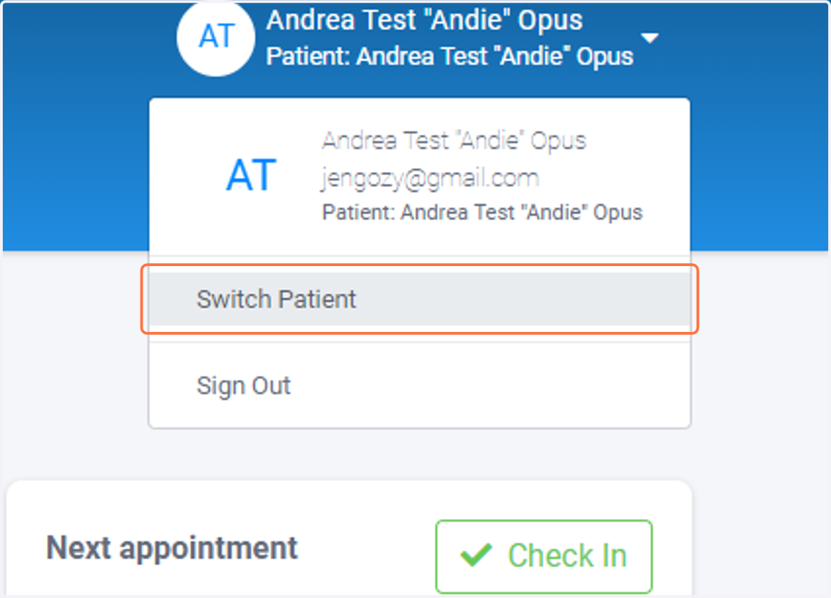 Choose Switch Patient