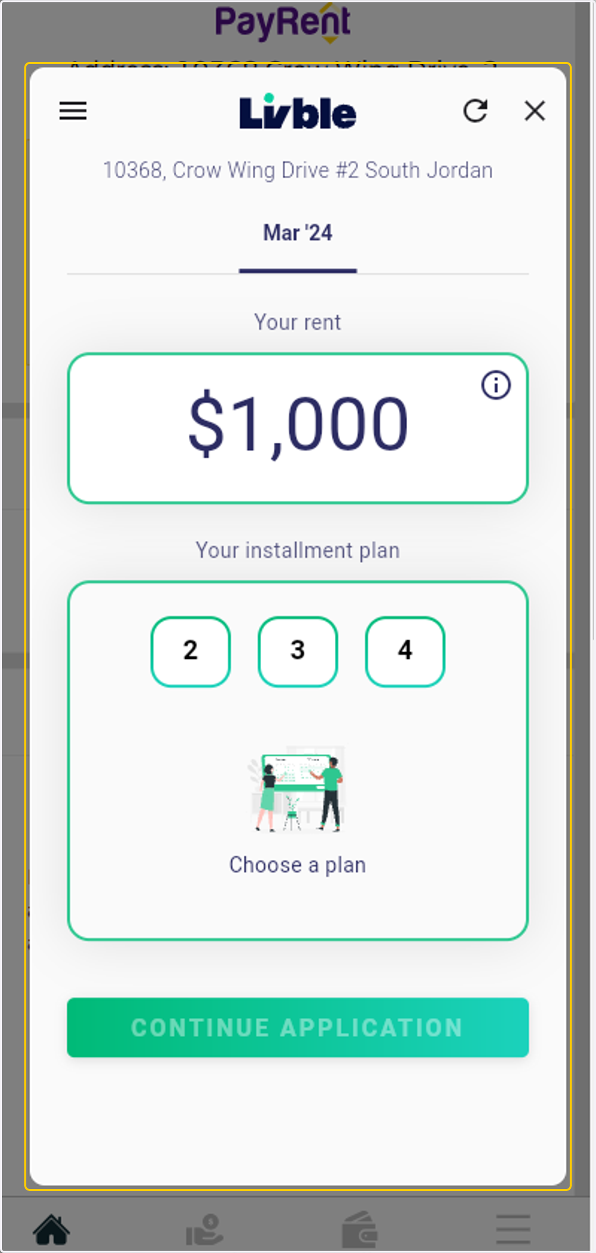Select your Installment plan