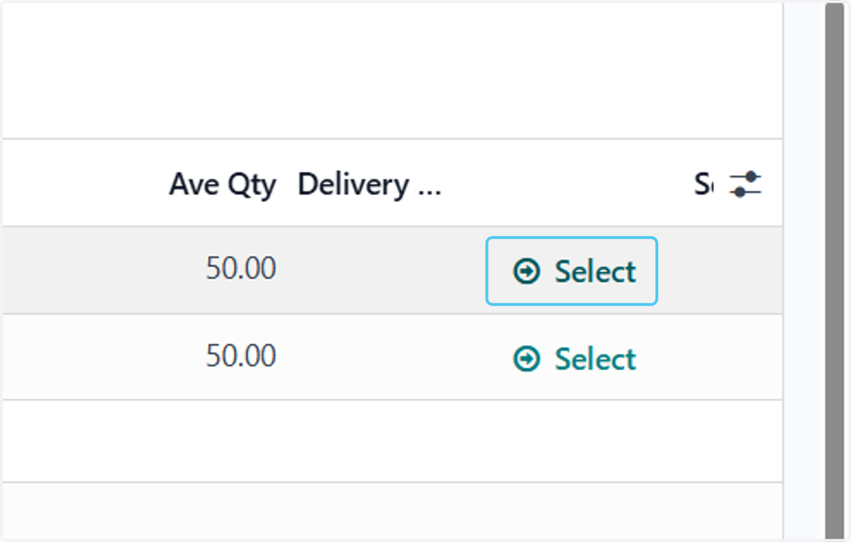 Click on Select
