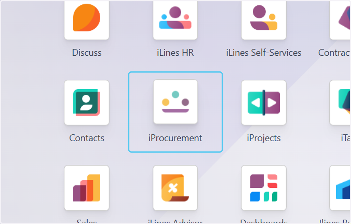 Click on iProcurement