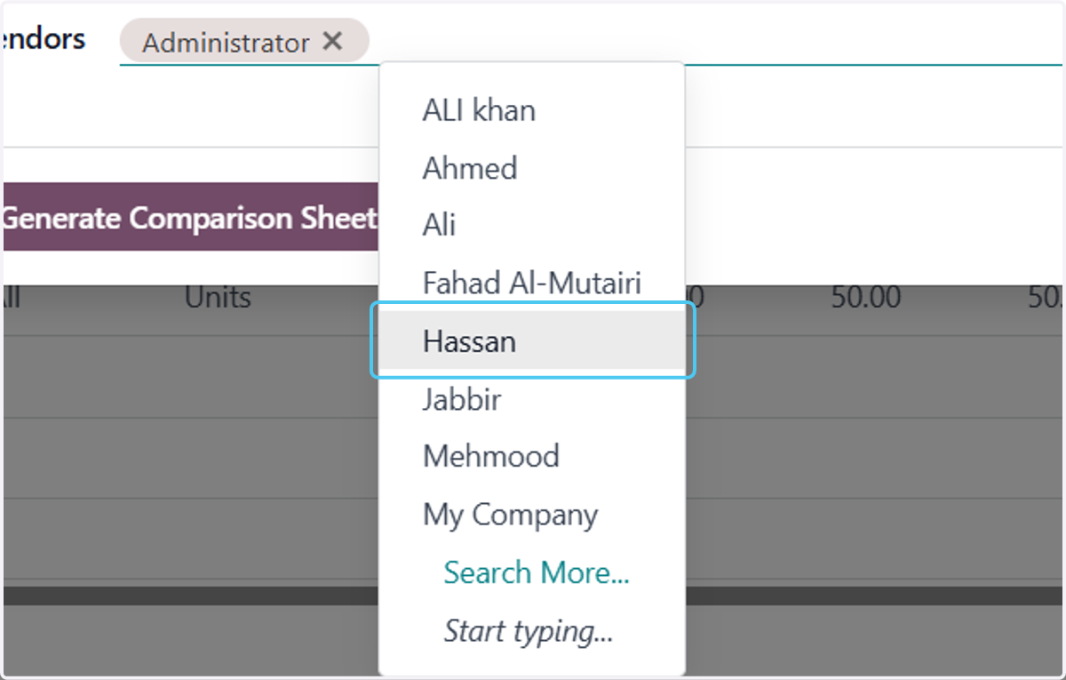 Click on Hassan