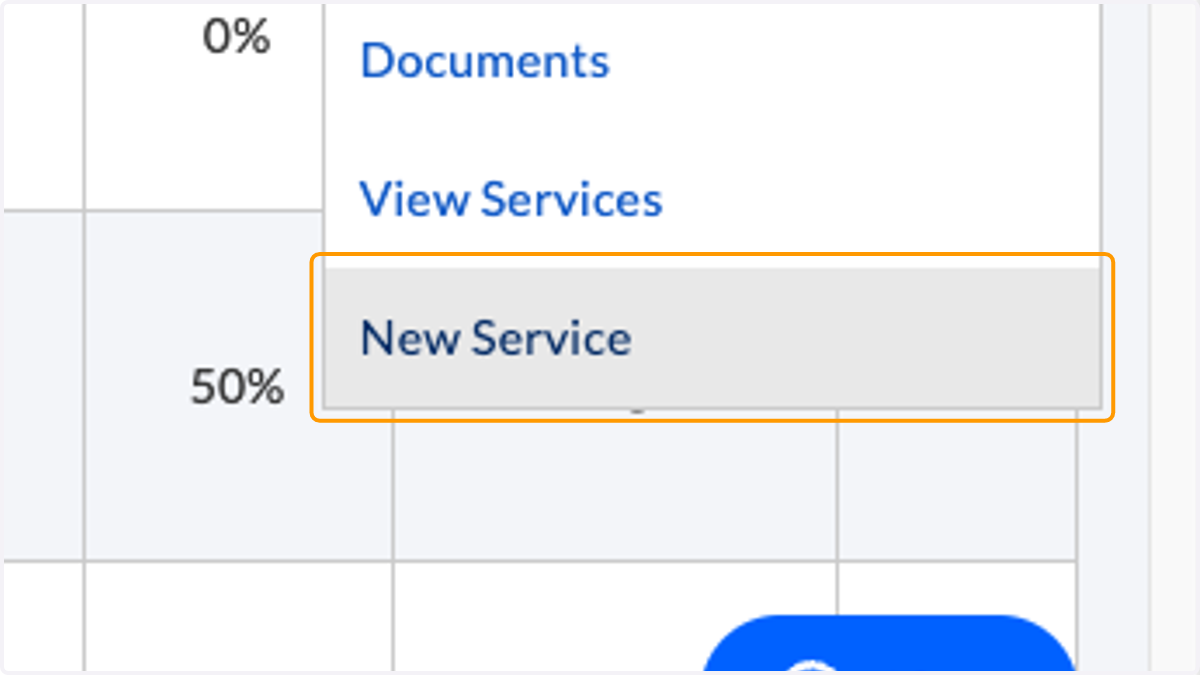 Click Actions > New Service