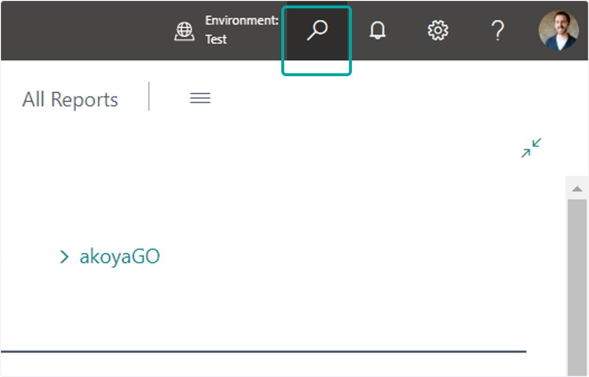 Select the Search icon