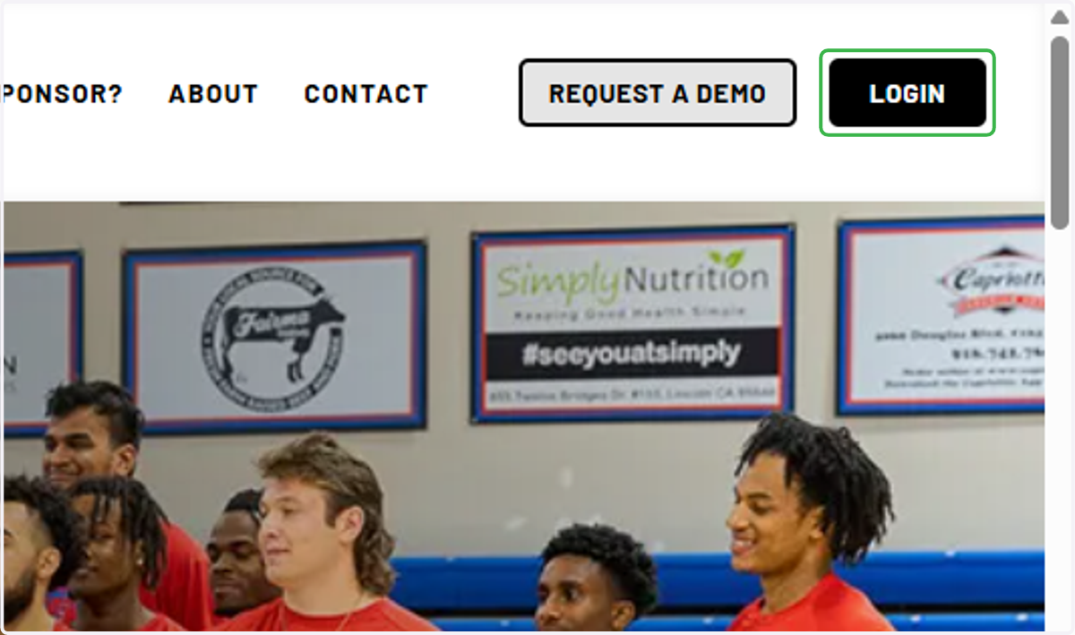 Click on LOGIN (top right corner)
