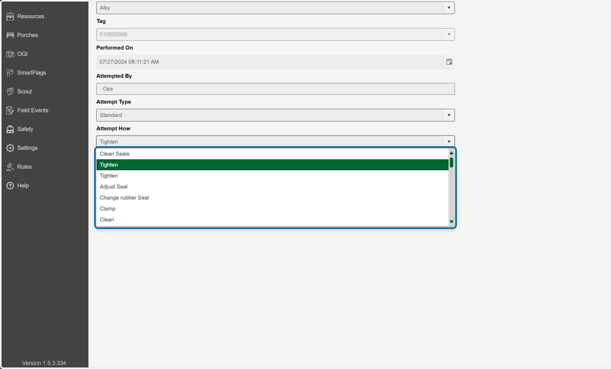 Select an Attempt How. If the repair you require isn't listed, consider altering the Attempt Type.