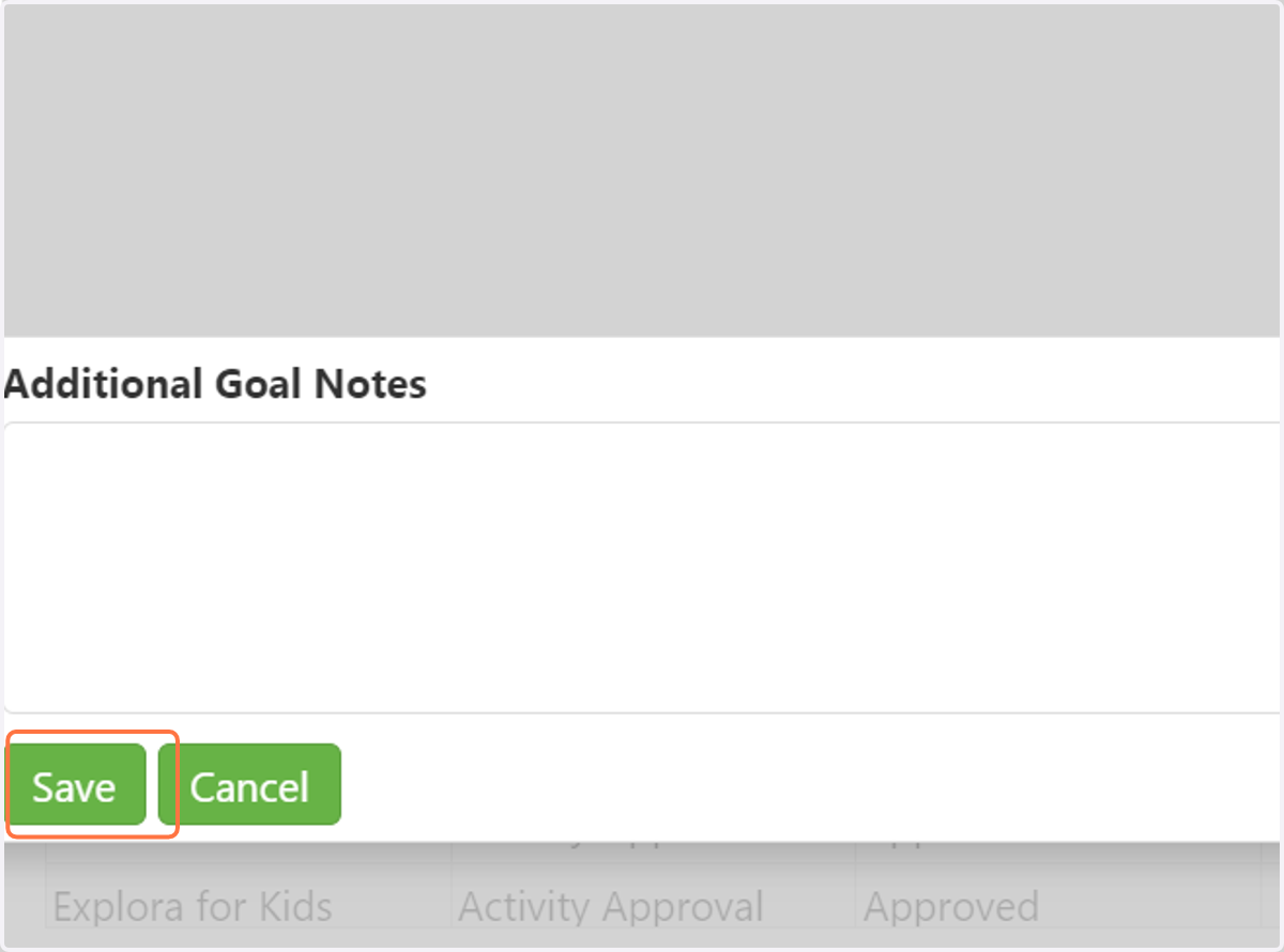 Click on Save once all information has been completed.