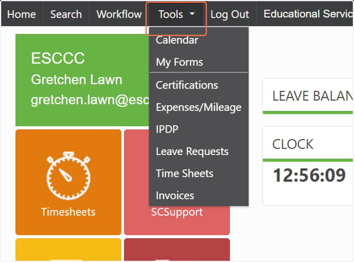 Click on Tools