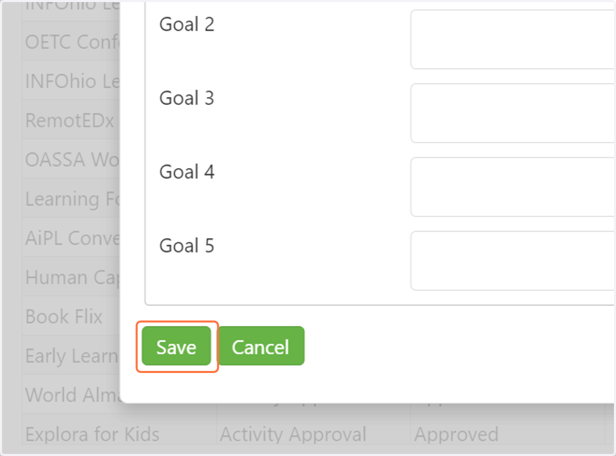 Click on Save when you are finished.