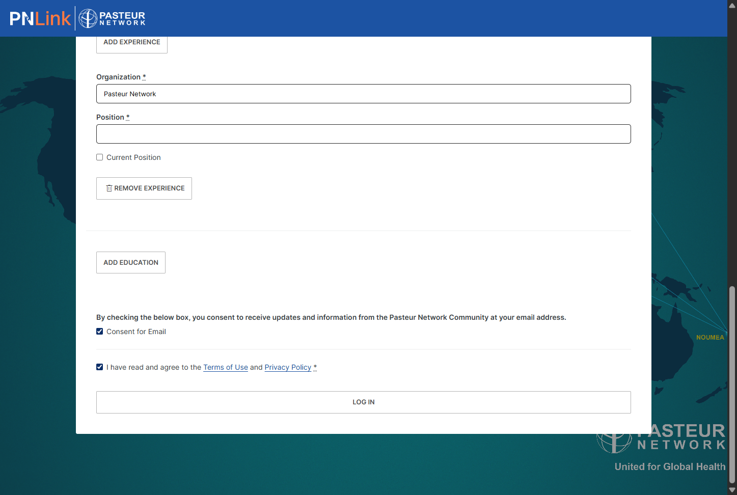 Check I have read and agree to the Terms of Use and Privacy Policy