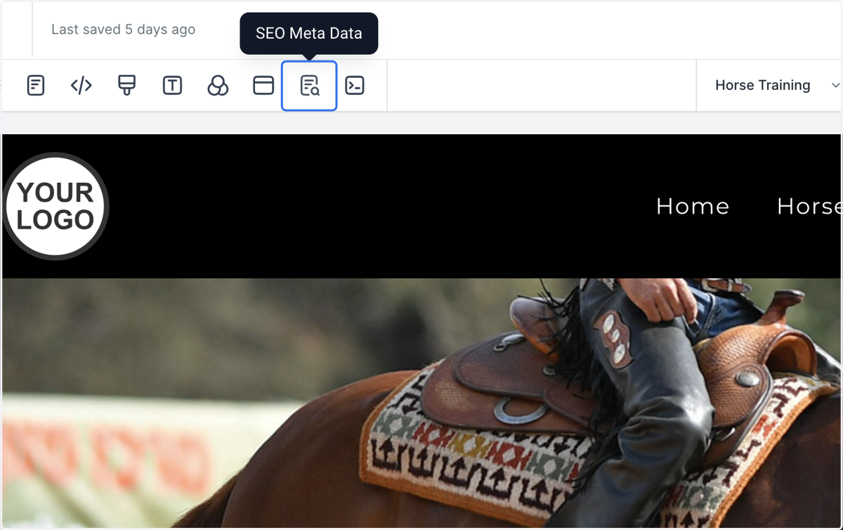 Click on the SEO Meta Data Butto