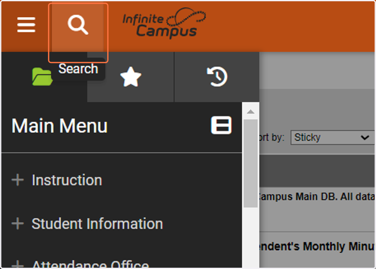 Click on Search