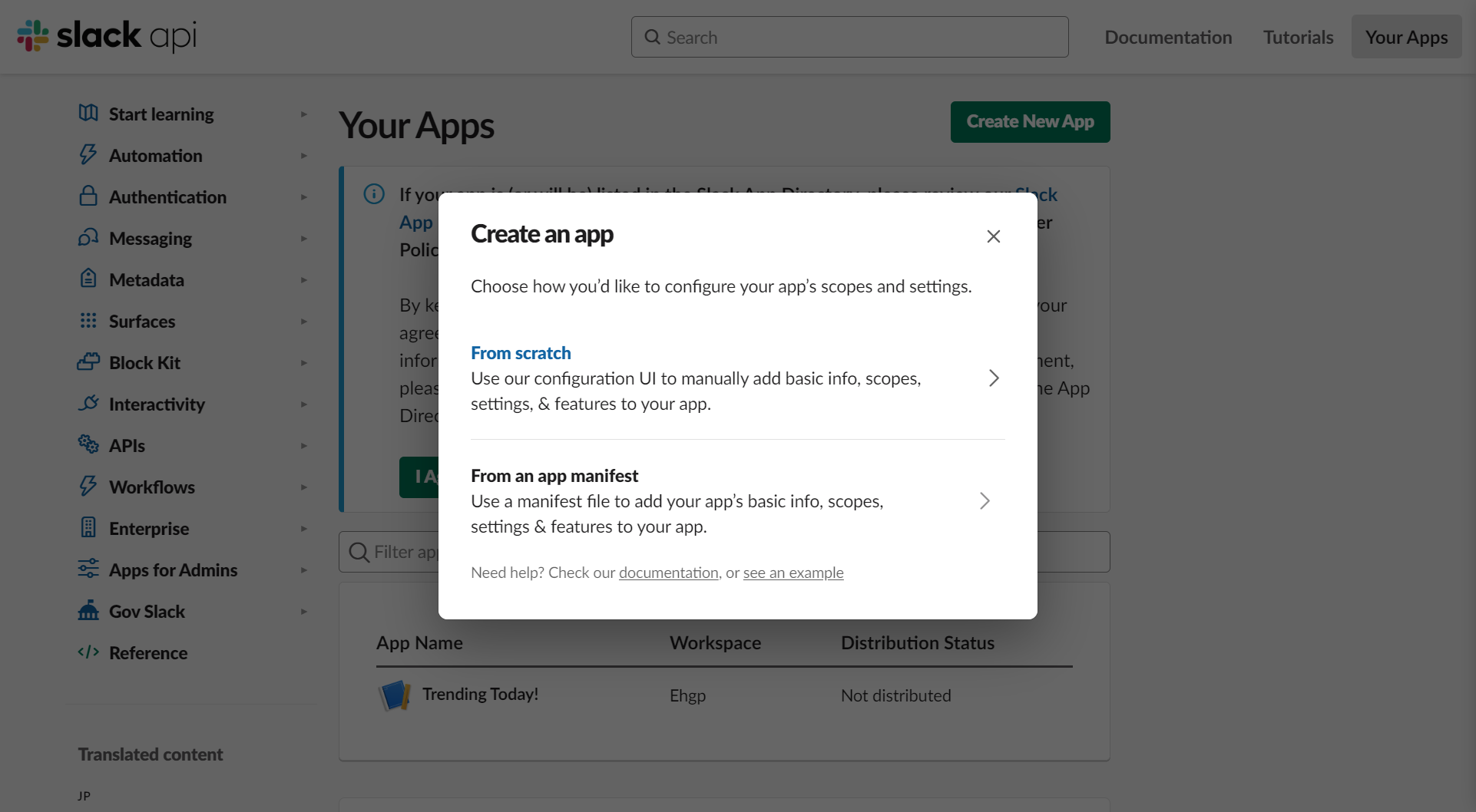Click on From scratch…