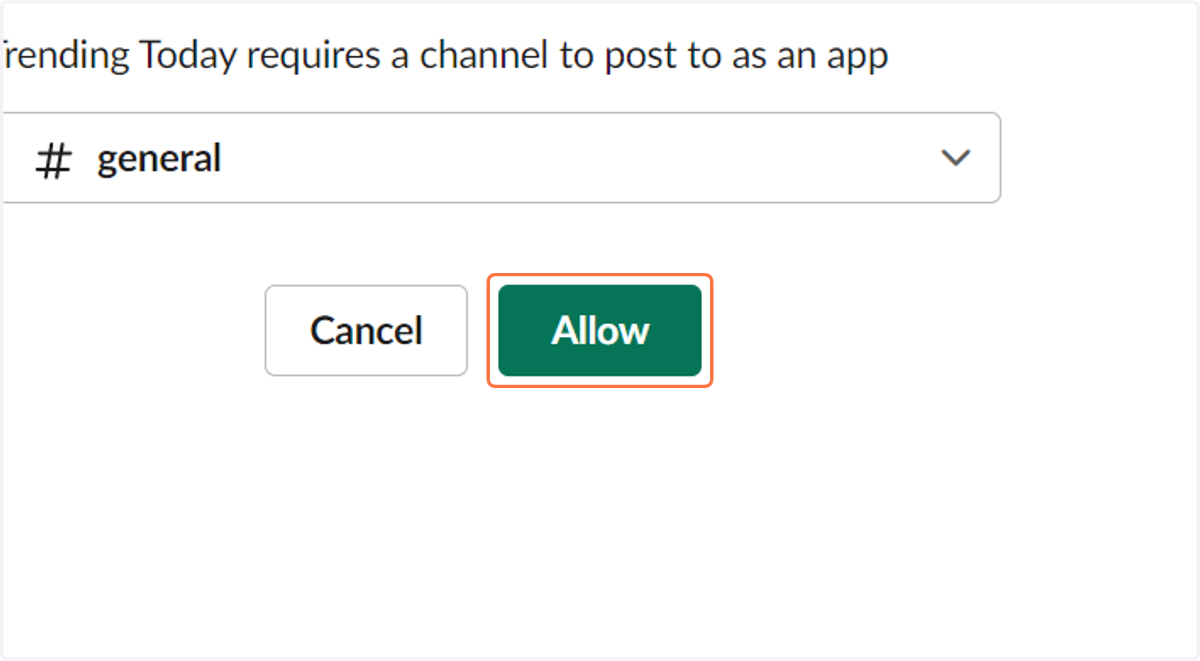 Click on Allow