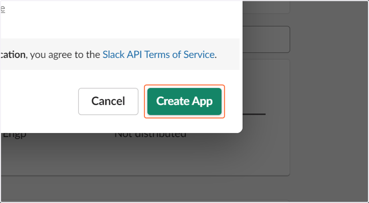 Click on Create App