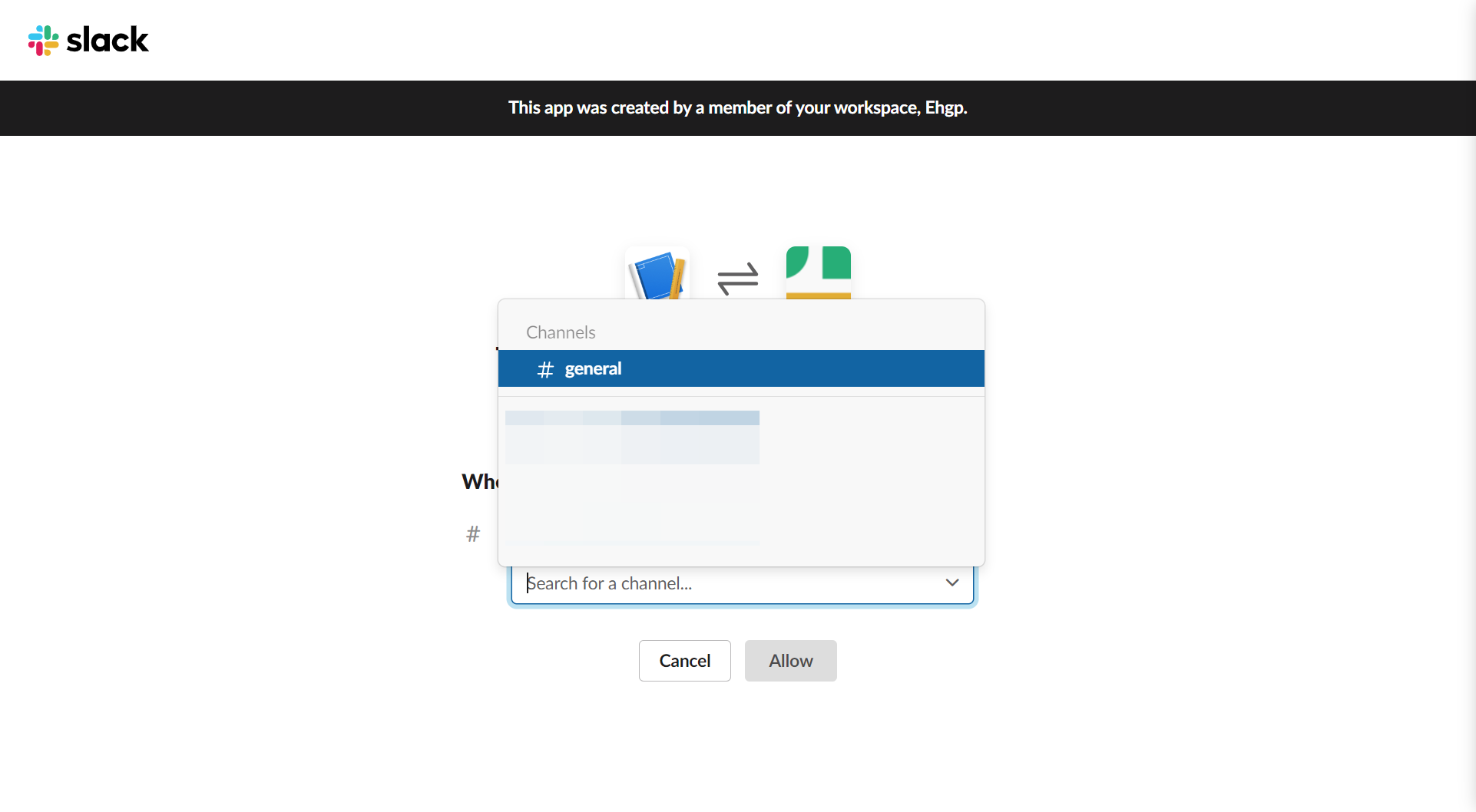 Click on First item in group channels, general or the channel you want the bot in