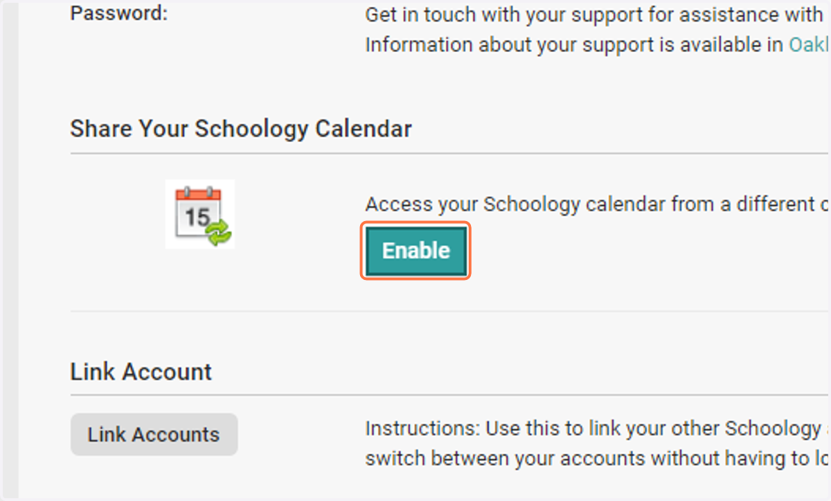 Click on Enable