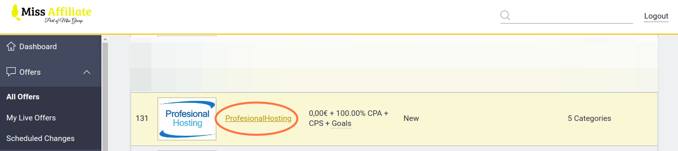 Seleccionamos "Profesional Hosting"