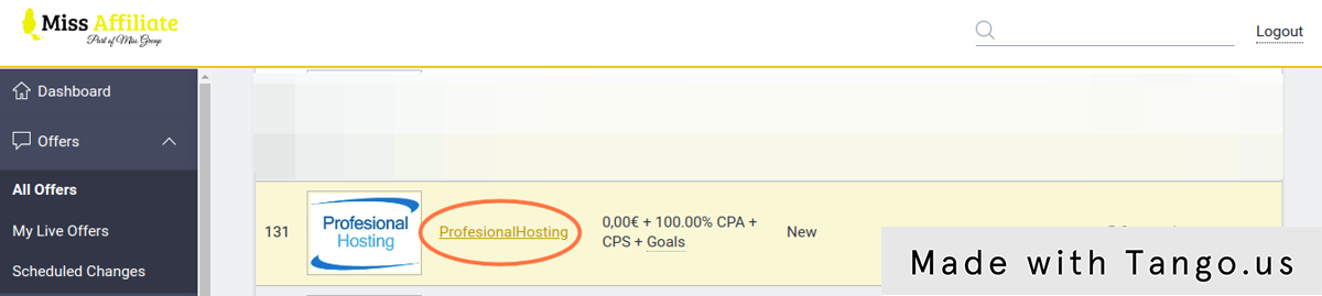 Seleccionamos "Profesional Hosting"