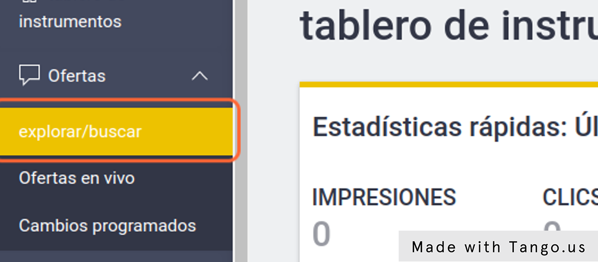Click en "Explorar/buscar"