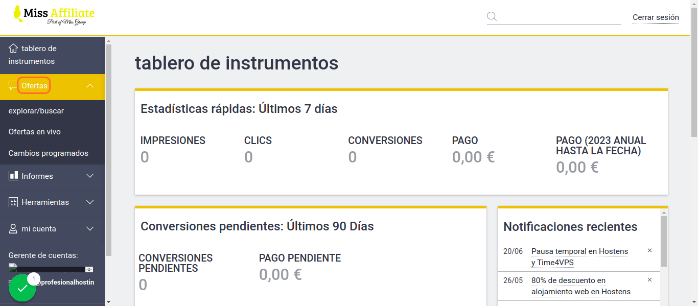 Haz Click seleccionar OFERTAS  …